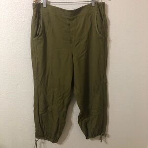 Anthropologie Olive Green Parachute Pants - Size Large